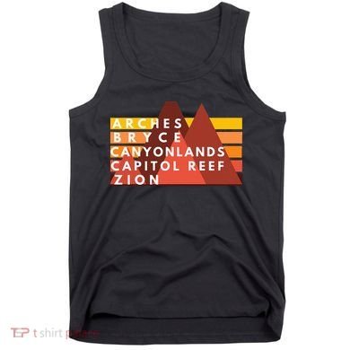 Utah National Parks Utah's Mighty Five Souvenir NPS Moab Tank Top