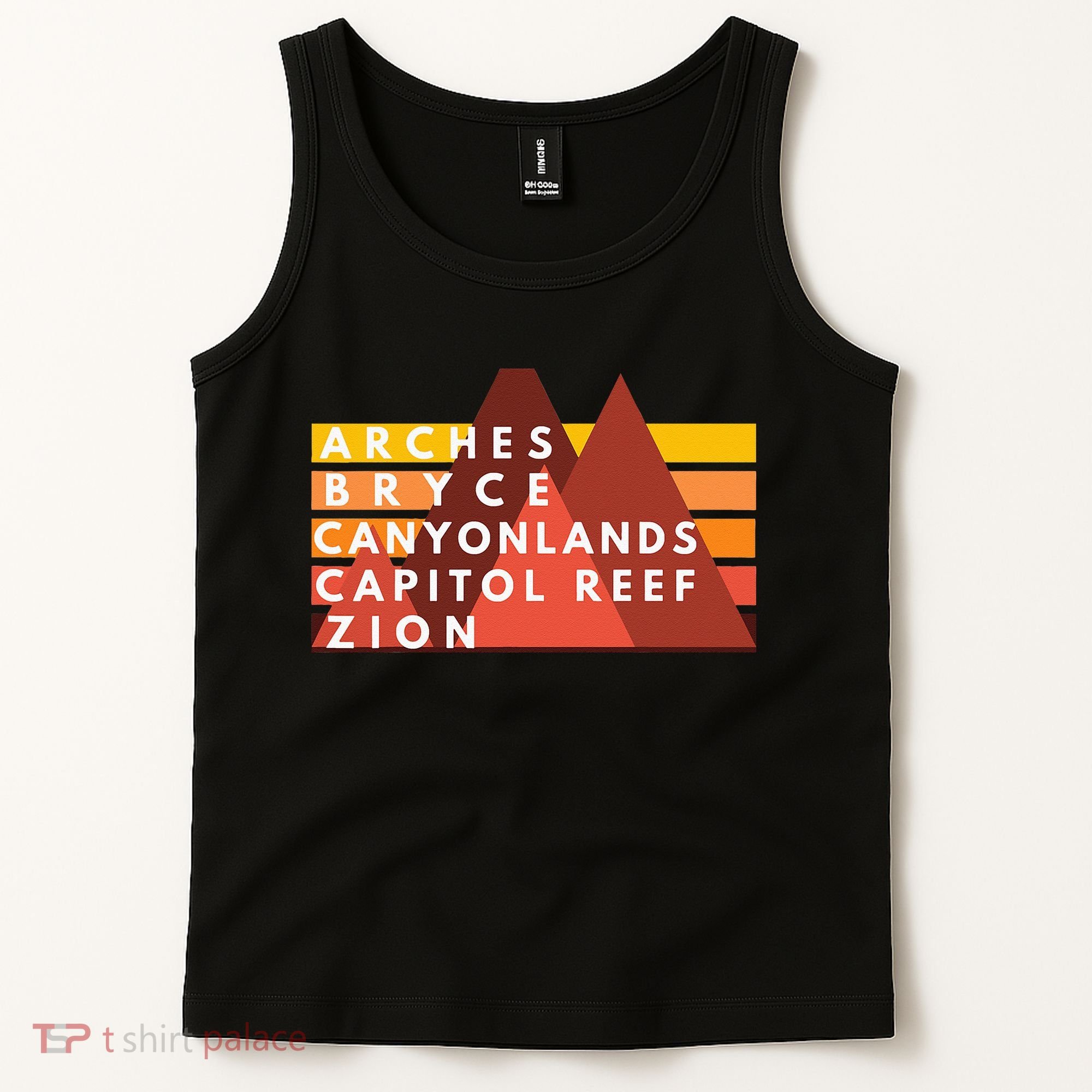 Utah National Parks Utah's Mighty Five Souvenir NPS Moab Tank Top