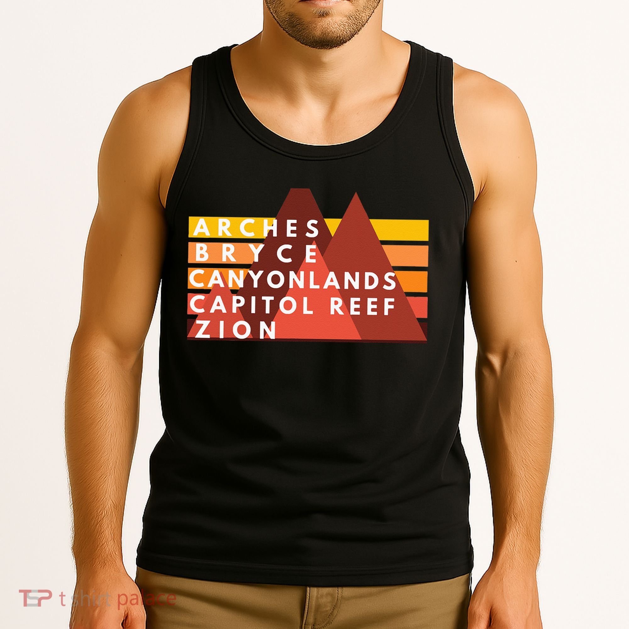 Utah National Parks Utah's Mighty Five Souvenir NPS Moab Tank Top