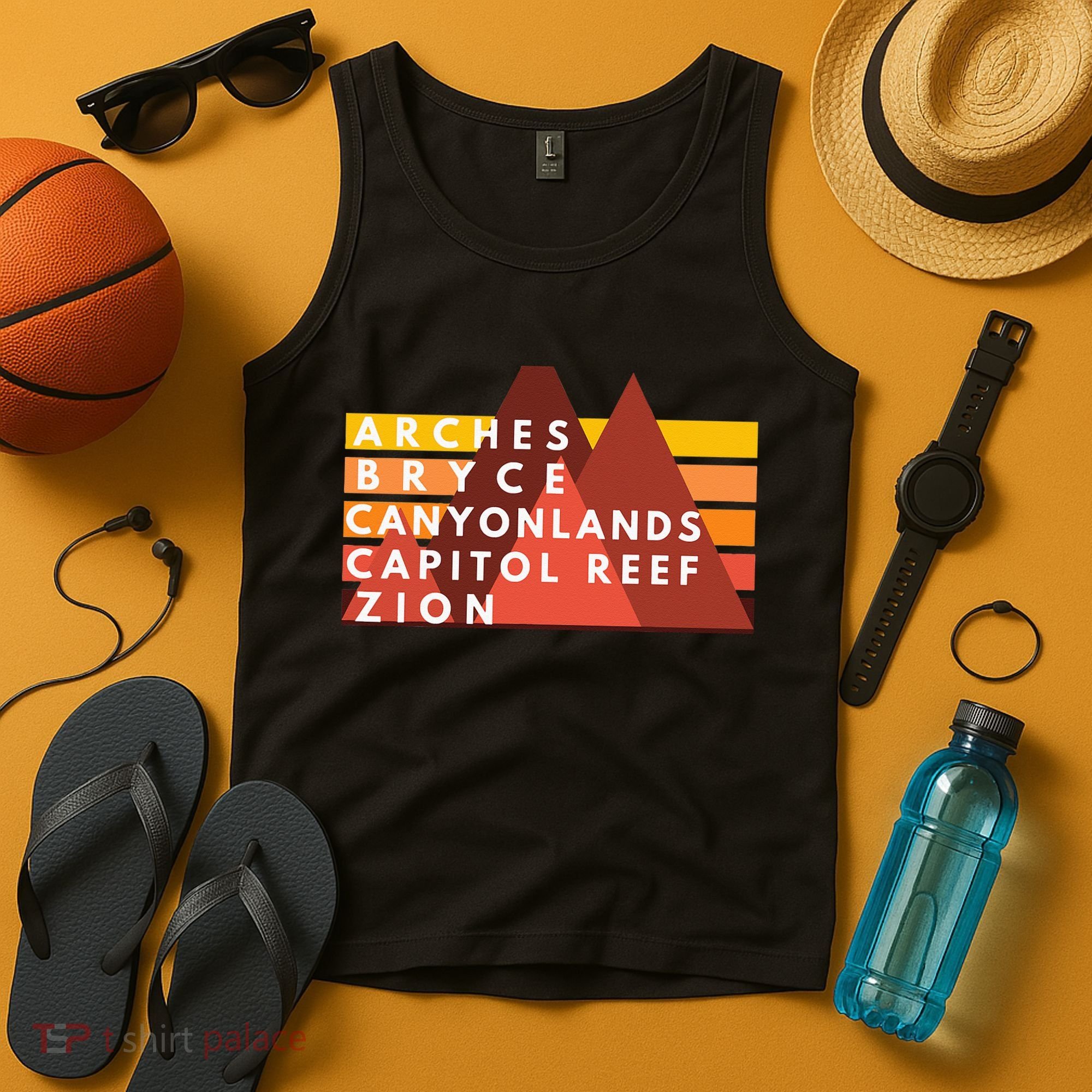 Utah National Parks Utah's Mighty Five Souvenir NPS Moab Tank Top
