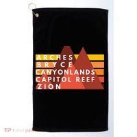 Utah National Parks Utah's Mighty Five Souvenir NPS Moab Golf Towel thumb 0