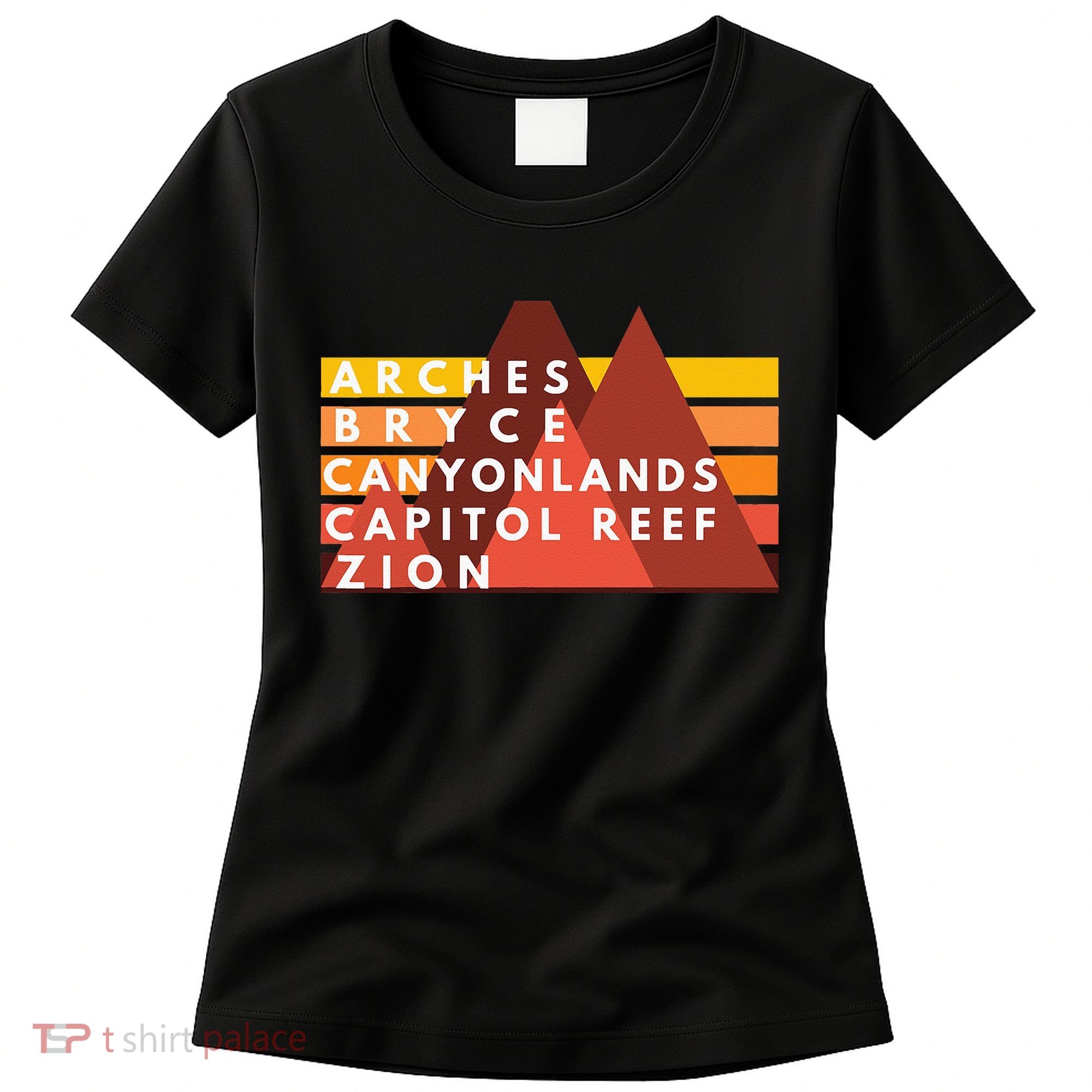 Utah National Parks Utah's Mighty Five Souvenir NPS Moab Women's T-Shirt