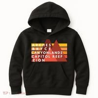 Utah National Parks Utah's Mighty Five Souvenir NPS Moab Kids Hoodie thumb 0