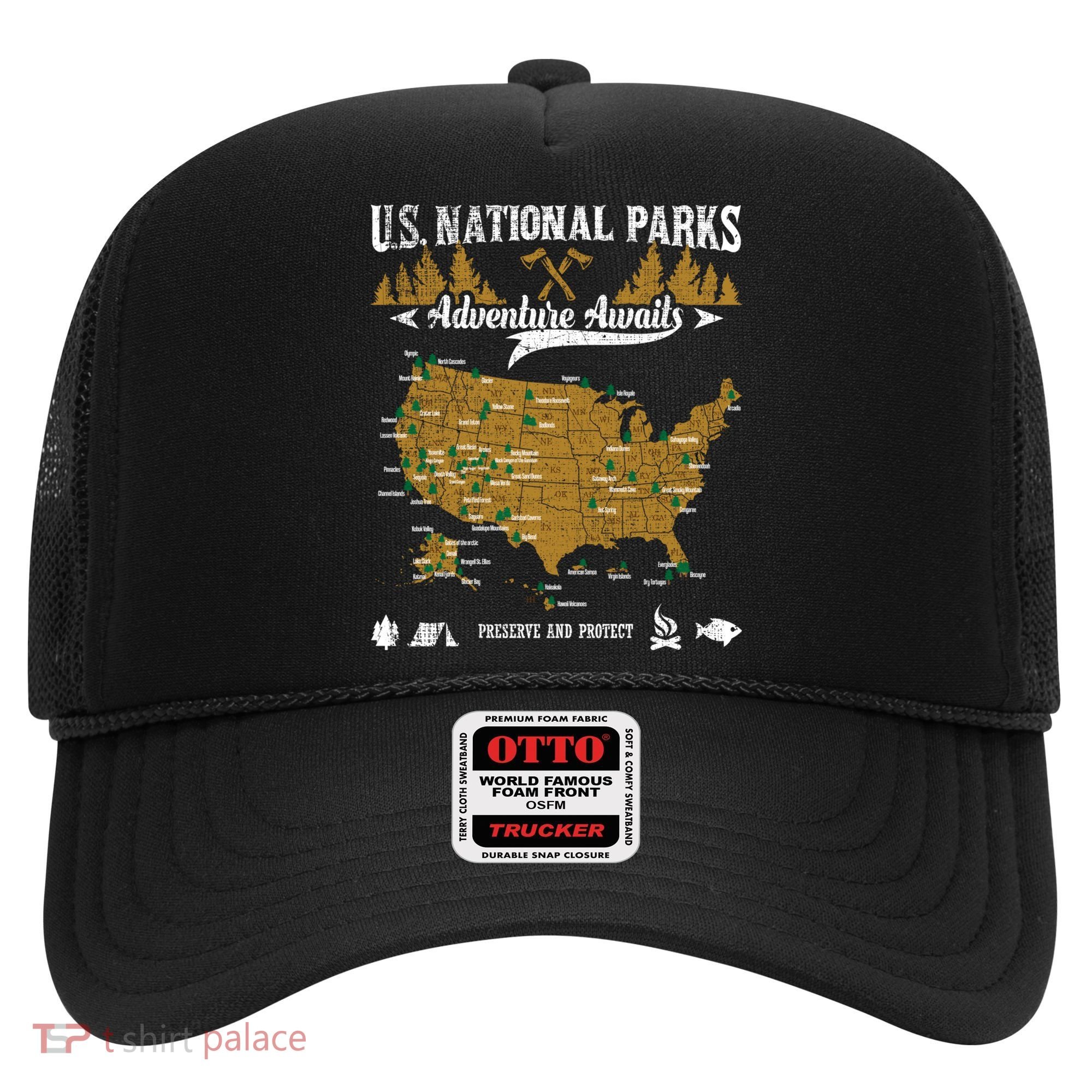 Us National Parks Adventure Awaits Cute Gift Hiking And Camping Lover Gift Hat