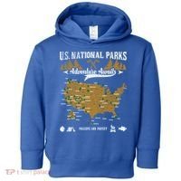 Us National Parks Adventure Awaits Cute Gift Hiking And Camping Lover Gift Toddler Hoodie thumb 0