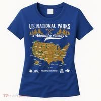 Us National Parks Adventure Awaits Cute Gift Hiking And Camping Lover Gift Women's T-Shirt thumb 0