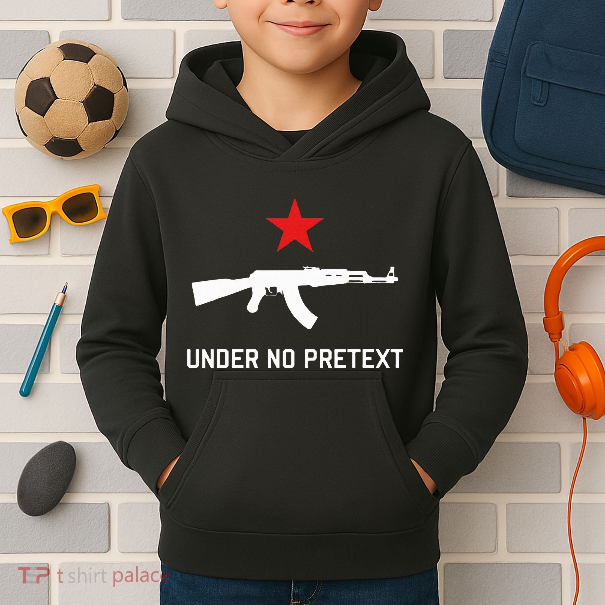 Under No Pretext Karl Marx Marxism Kids Hoodie