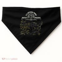 U.S. National Park Camping All 63 US National Parks Map USA-Made Doggie Bandana thumb 0