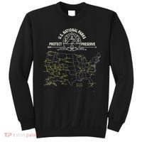 U.S. National Park Camping All 63 US National Parks Map Sweatshirt thumb 0