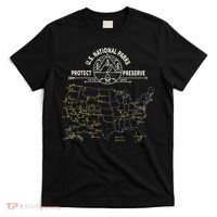 U.S. National Park Camping All 63 US National Parks Map T-Shirt thumb 0