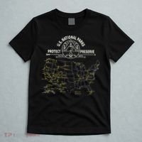U.S. National Park Camping All 63 US National Parks Map T-Shirt thumb 5