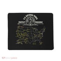 U.S. National Park Camping All 63 US National Parks Map Mousepad thumb 0