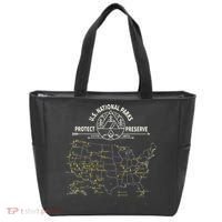 U.S. National Park Camping All 63 US National Parks Map Tote Bag thumb 0