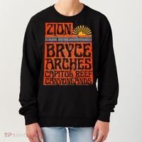 Utah National Parks Zion Arches Bryce Canyonlands State Map Women's Sweatshirt thumb 0