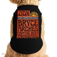 Utah National Parks Zion Arches Bryce Canyonlands State Map Doggie Tank thumb 0