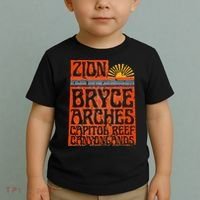 Utah National Parks Zion Arches Bryce Canyonlands State Map Toddler T-Shirt thumb 2