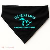 Unsalted N Shark Free The Great Lakes  Michigan USA-Made Doggie Bandana thumb 0