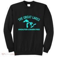 Unsalted N Shark Free The Great Lakes  Michigan Sweatshirt thumb 0
