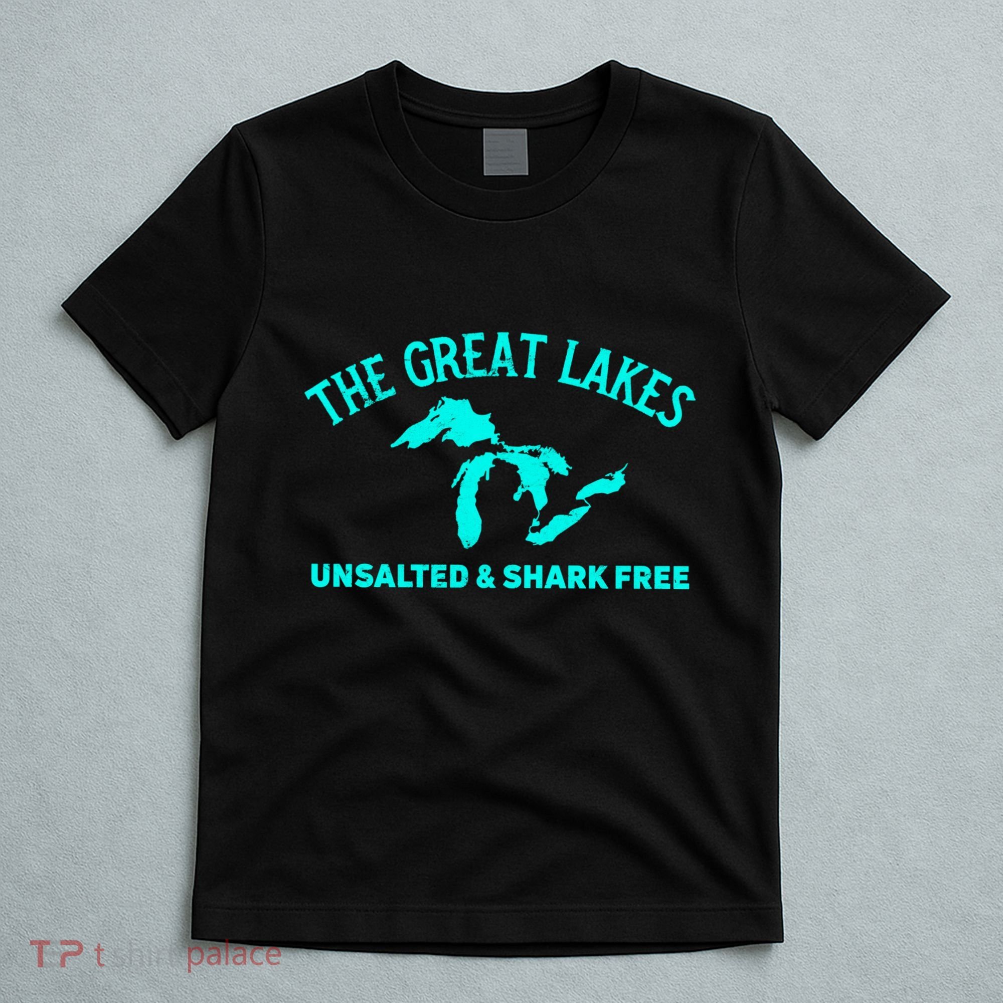 Unsalted N Shark Free The Great Lakes  Michigan T-Shirt