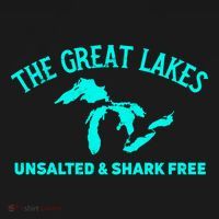 Unsalted N Shark Free The Great Lakes  Michigan Women's Hoodie thumb 2