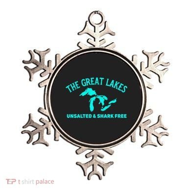 Unsalted N Shark Free The Great Lakes  Michigan Ornament