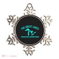 Unsalted N Shark Free The Great Lakes  Michigan Ornament thumb 0