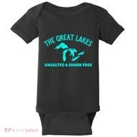 Unsalted N Shark Free The Great Lakes  Michigan Baby Bodysuit thumb 0