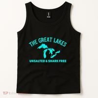 Unsalted N Shark Free The Great Lakes  Michigan Tank Top thumb 2