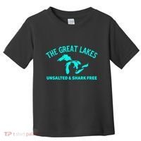 Unsalted N Shark Free The Great Lakes  Michigan Toddler T-Shirt thumb 0