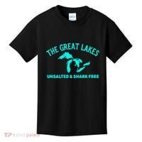Unsalted N Shark Free The Great Lakes  Michigan Kids T-Shirt thumb 0