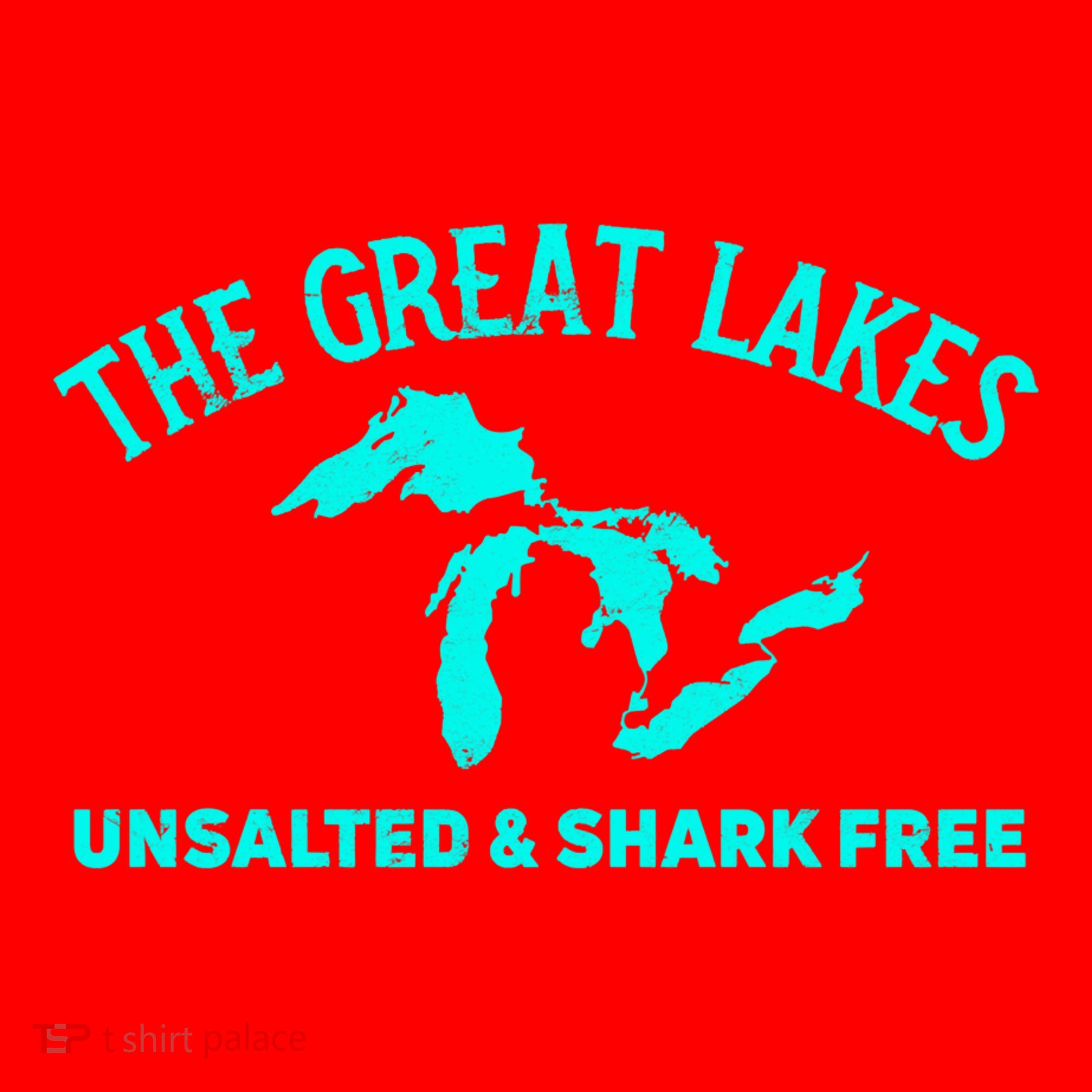 Unsalted N Shark Free The Great Lakes  Michigan Santa Hat