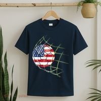 USA  National Team Soccer Jersey 2022 American Ball Flag T-Shirt thumb 2