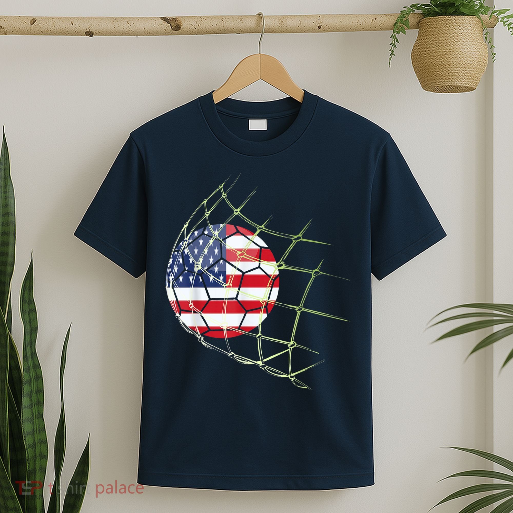 USA  National Team Soccer Jersey 2022 American Ball Flag T-Shirt