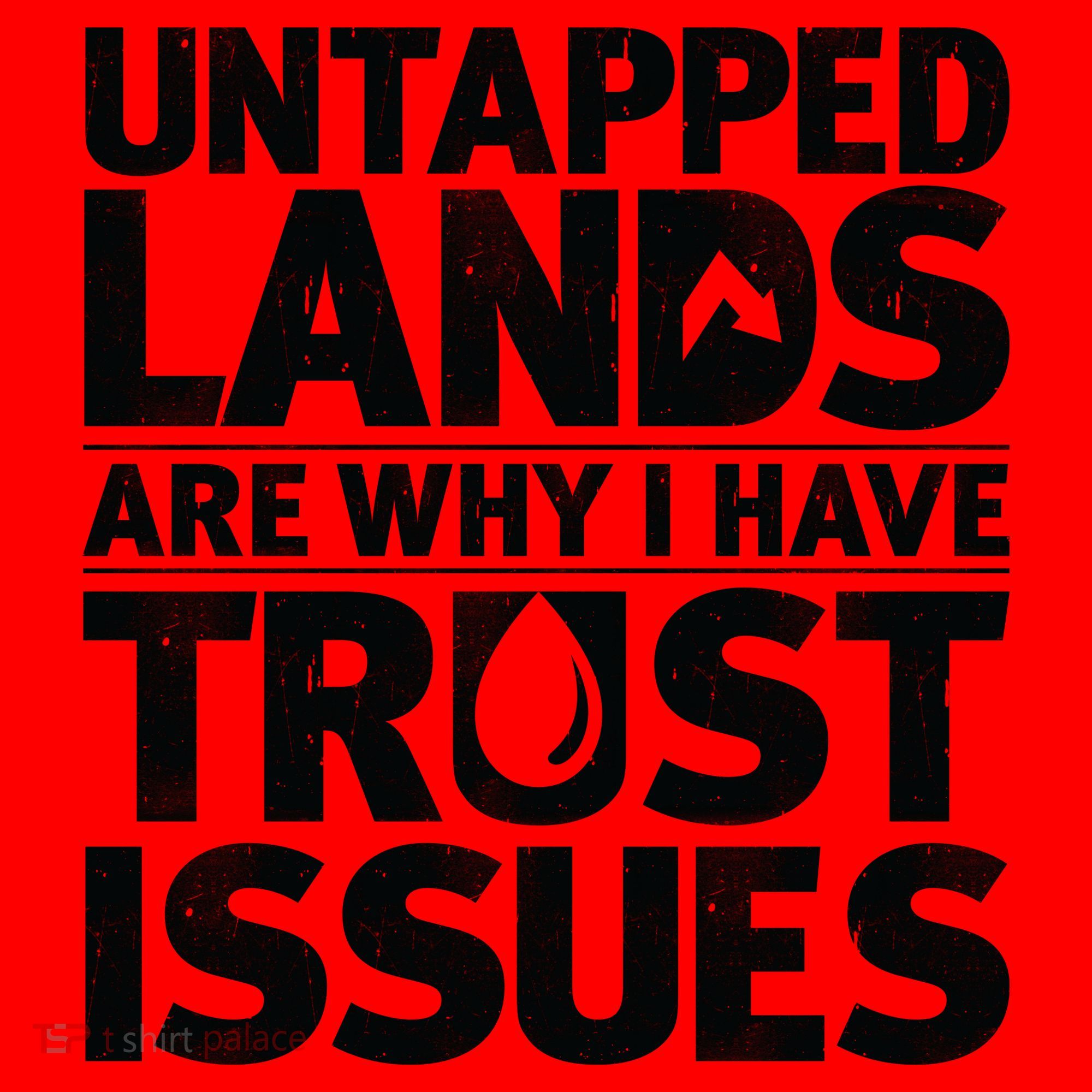 Untapped Lands Are Why I Have Trust Issues Santa Hat