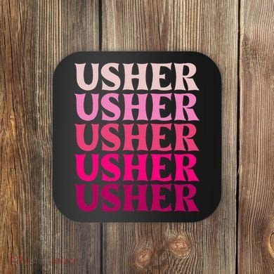 U.S.H.E.R Name Coaster