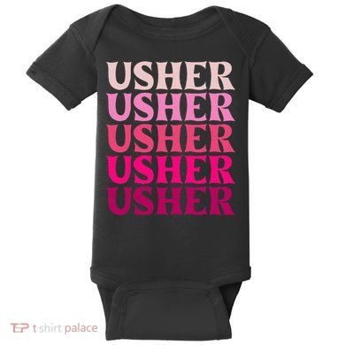 U.S.H.E.R Name Baby Bodysuit