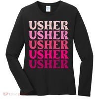 U.S.H.E.R Name Women's Long Sleeve Shirt thumb 0