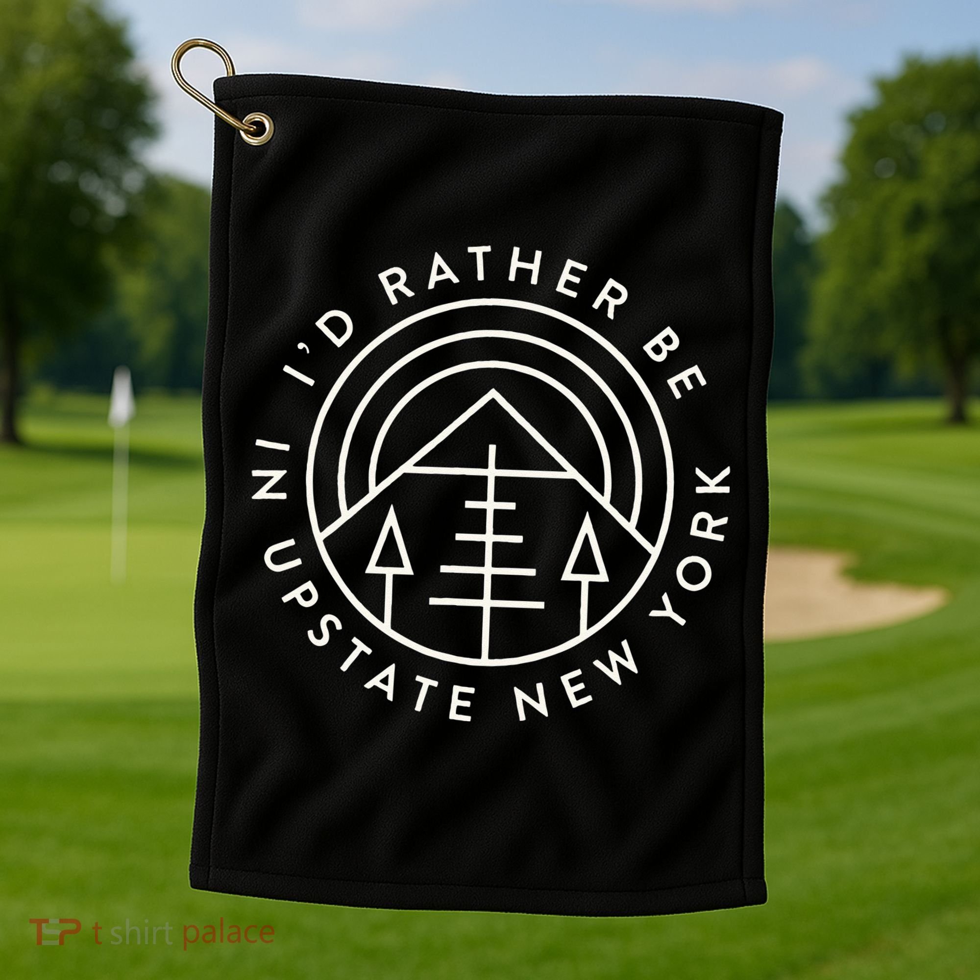 Upstate New York Mountain Outdoors Upstate Golf Towel