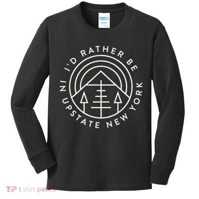 Upstate New York Mountain Outdoors Upstate Kids Long Sleeve Shirt