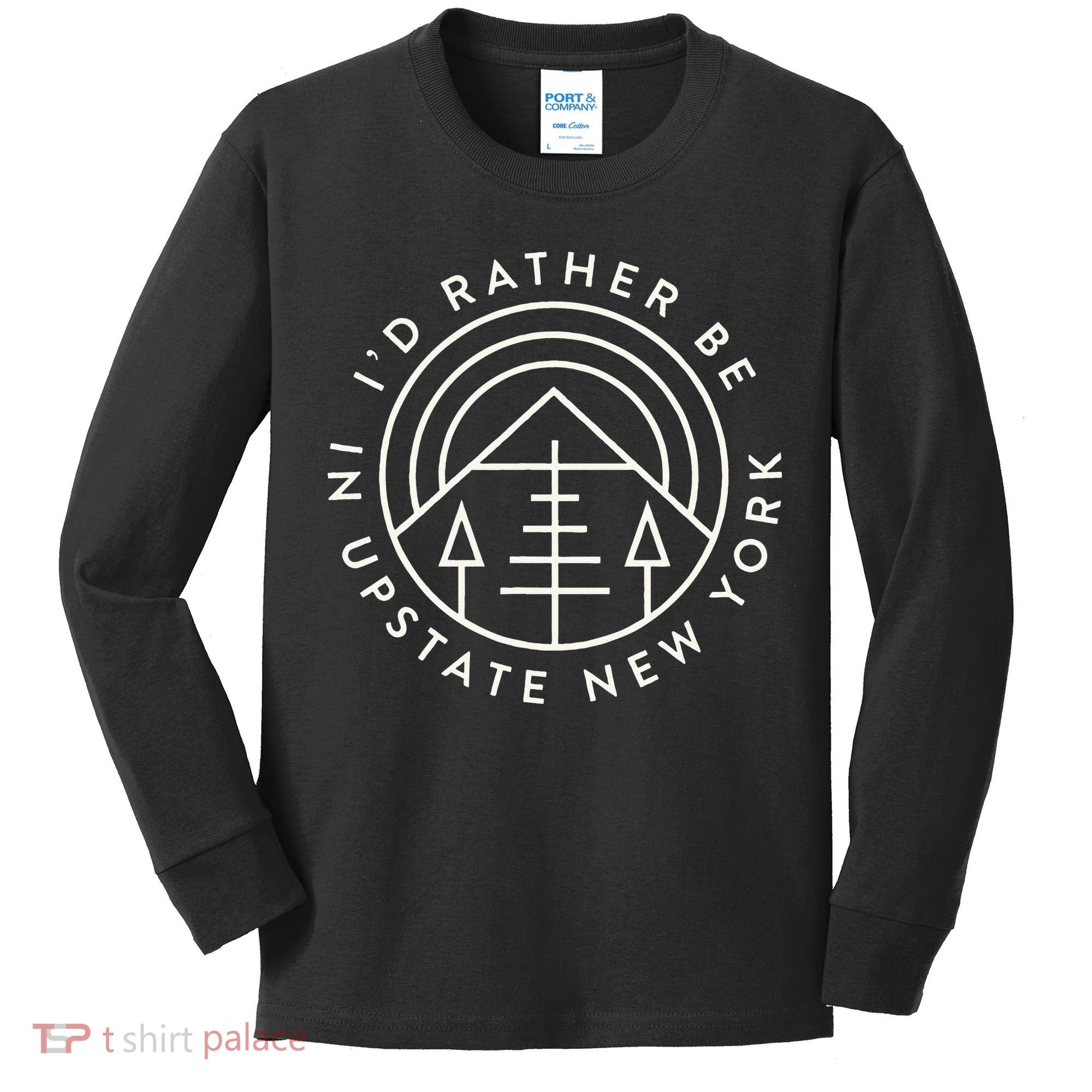 Upstate New York Mountain Outdoors Upstate Kids Long Sleeve Shirt