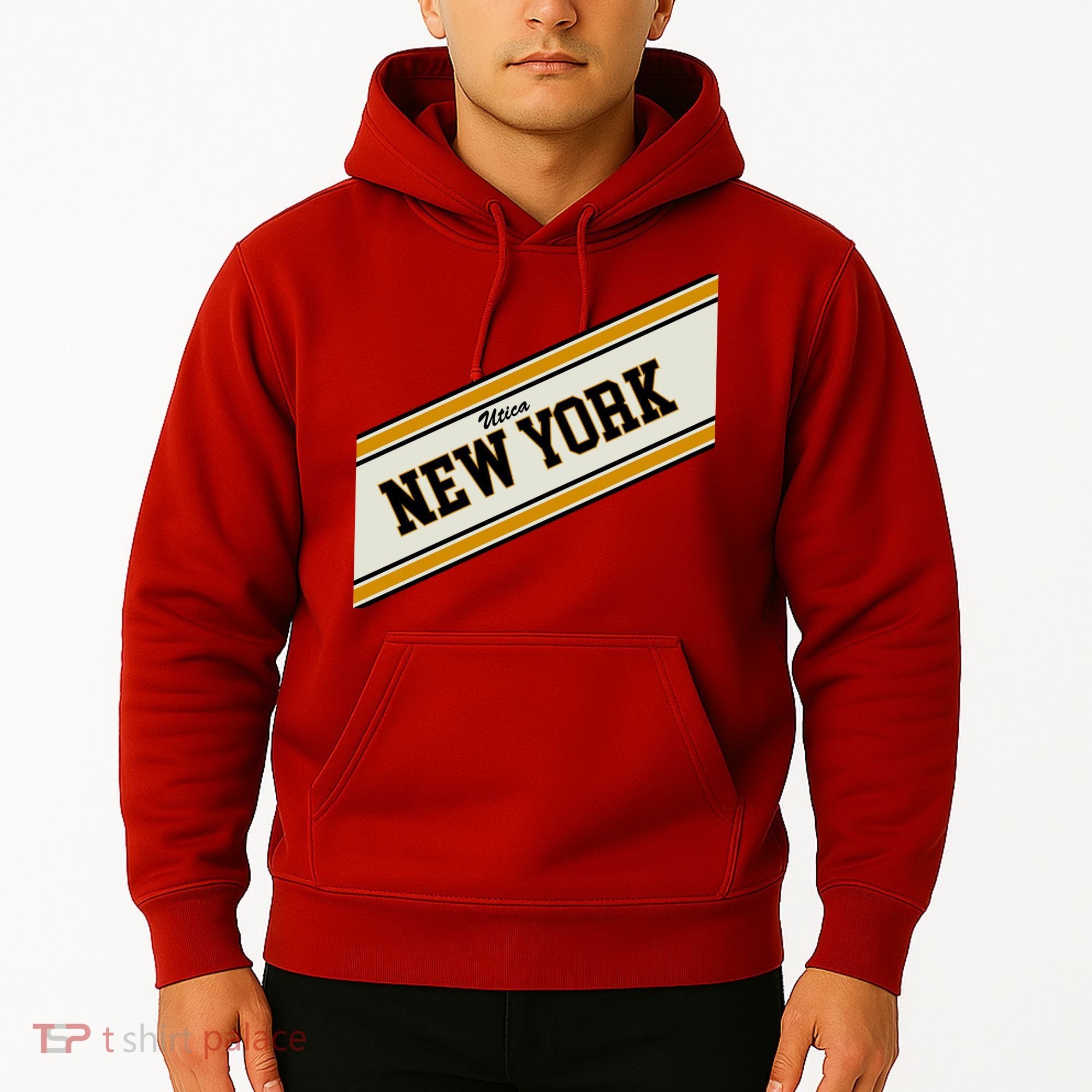 Utica New York Varsity Logo Hoodie
