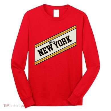 Utica New York Varsity Logo Long Sleeve Shirt