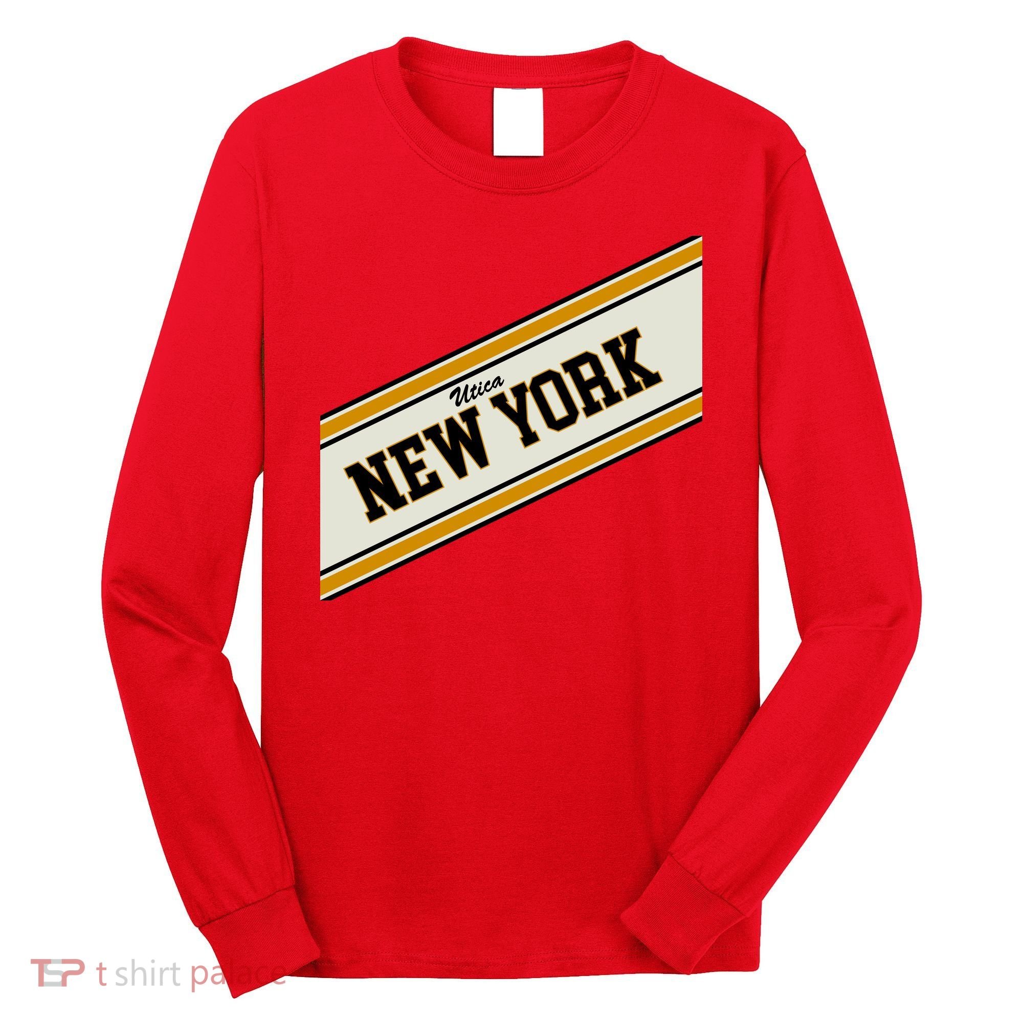 Utica New York Varsity Logo Long Sleeve Shirt