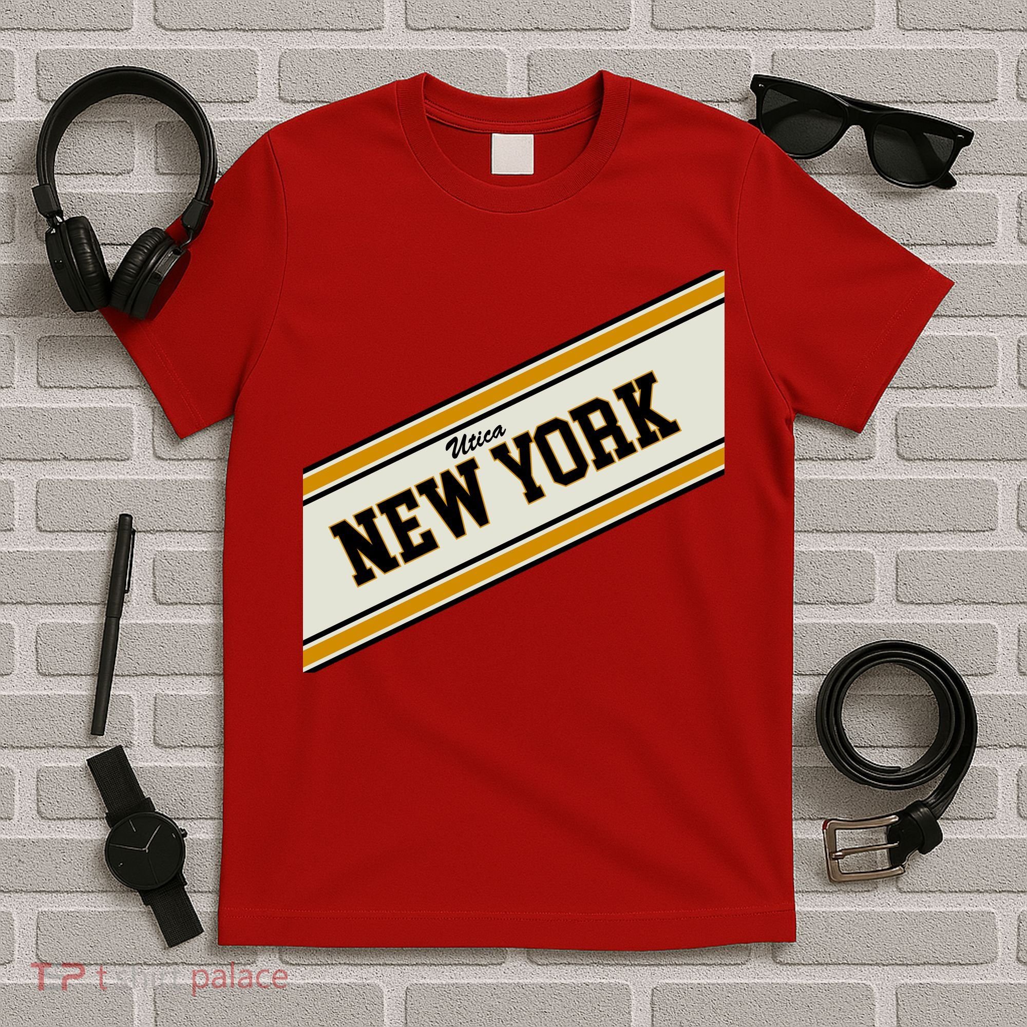 Utica New York Varsity Logo T-Shirt