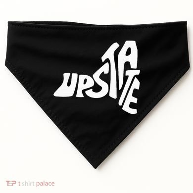 Upstate New York Ny State Shape USA-Made Doggie Bandana