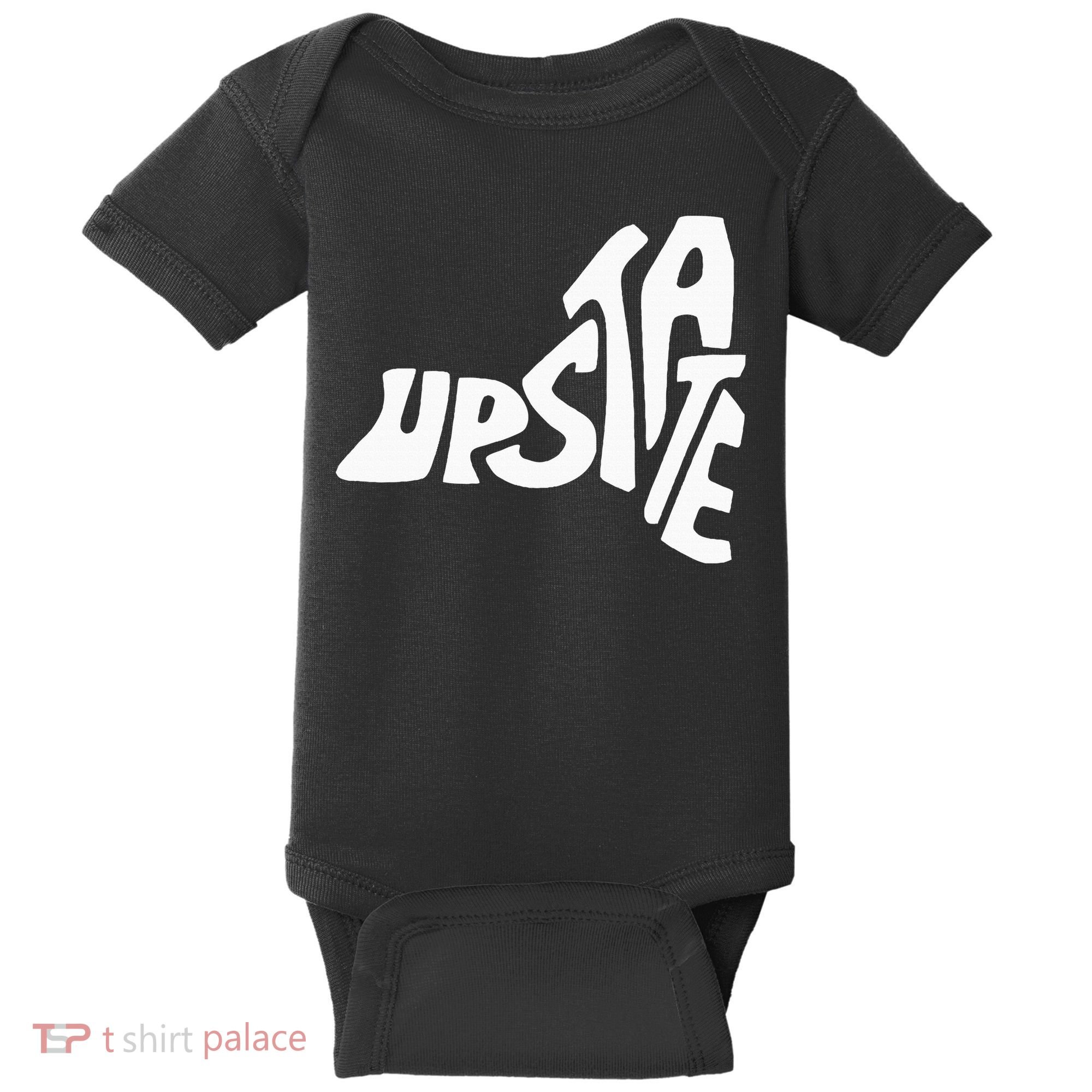 Upstate New York Ny State Shape Baby Bodysuit