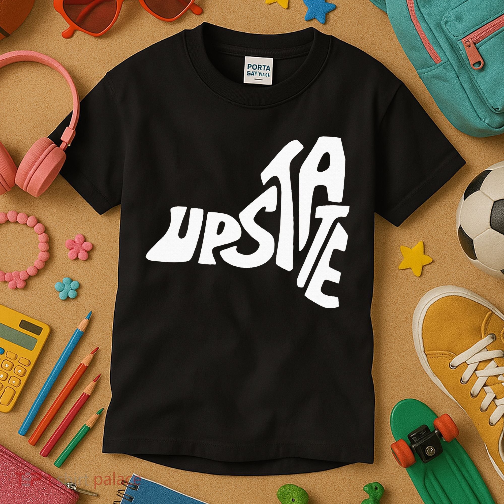 Upstate New York Ny State Shape Kids T-Shirt