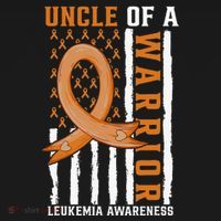 Uncle Of A Leukemia Warrior Awareness Orange USA Flag Women's T-Shirt thumb 6