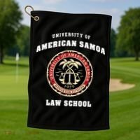 University Of American Samoa Law School Gift Golf Towel thumb 1