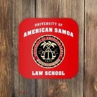 University Of American Samoa Law School Gift Coaster thumb 0